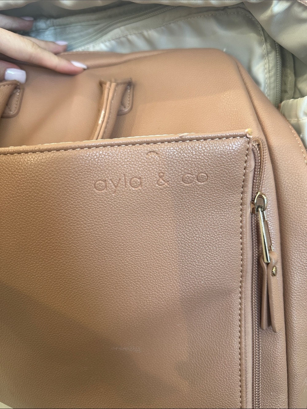 Ayia & Co The Ayla Tan Diaper Bag - Picture 11 of 12